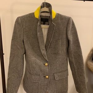 J.crew check blazer size 4